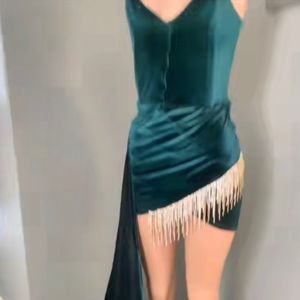 Green custom dress for sale